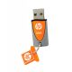Memoria USB, Pen Drive, Unidad Flash, HP, USB 2.0, Modelo v245o, Naranja – 8 GB