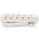 Terminator 5 Way Universal Power Extension Socket, 5M 3X1.25MM2, White color body & cable with individual switch 13A Fused plug | TPB 5G-5M